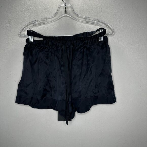 NWT PRFCT NMBR Black Satin Open Side Waistband Drawstring Shorts M - Picture 14 of 14